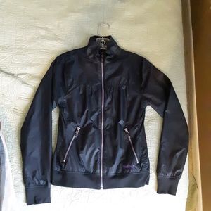 Marmot black lined windbreaker jacket Small